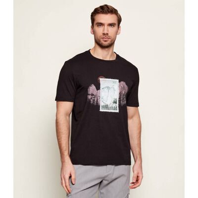 HUGO T-shirt Divalis Regular Fit czarny XL HUGO T-shirt Divalis Regular Fit czarny XL