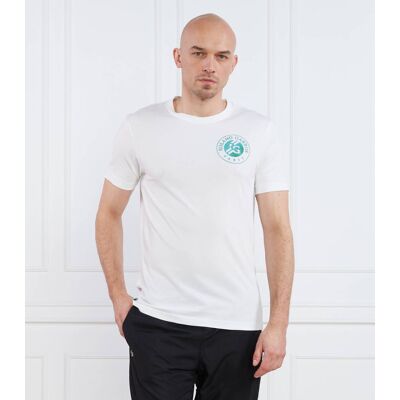 Lacoste - Roland Garros Edition Logo T‑shirt - Biały - XXL - Mężczyzna - T‑shirt Lacoste - Roland Garros Edition Logo T‑shirt - Biały - XXL - Mężczyzna - T‑shirt