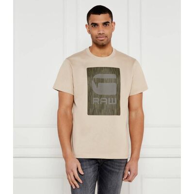 G- Star Raw T-shirt Burger box Loose fit beżowy M G- Star Raw T-shirt Burger box Loose fit beżowy M