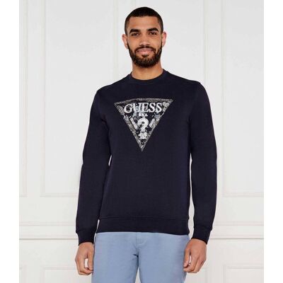 Guess Bluza Slim Fit granatowy M Guess Bluza Slim Fit granatowy M