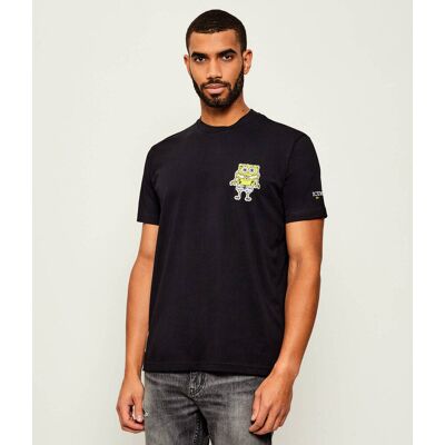 Iceberg T-shirt Iceberg x SpongeBob Regular Fit czarny XXL Iceberg T-shirt Iceberg x SpongeBob Regular Fit czarny XXL