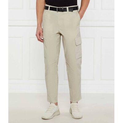 Boss ORANGE Spodnie cargo Sisla Tapered fit beżowy 38/34 Boss ORANGE Spodnie cargo Sisla Tapered fit beżowy 38/34