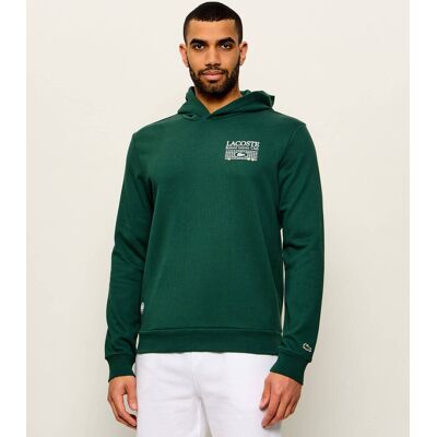 Bluza Lacoste x Roland Garros Relaxed fit butelkowa zieleń XXL Bluza Lacoste x Roland Garros Relaxed fit butelkowa zieleń XXL