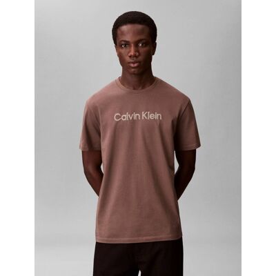 Calvin Klein T-shirt Regular Fit brązowy M Calvin Klein T-shirt Regular Fit brązowy M