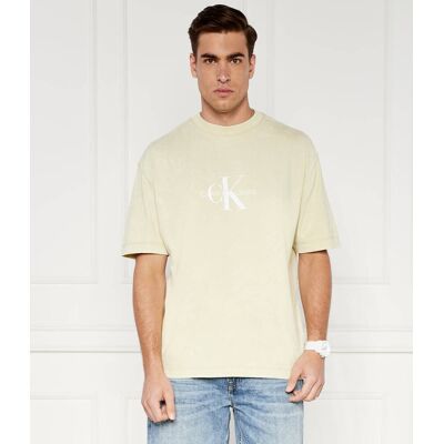 Calvin Klein Jeans T-shirt ARCHIVAL MONOLOGO Regular Fit żółty S Calvin Klein Jeans T-shirt ARCHIVAL MONOLOGO Regular Fit żółty S