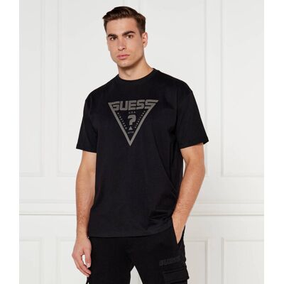 Guess ACTIVE T-shirt AZHA Regular Fit czarny L Guess ACTIVE T-shirt AZHA Regular Fit czarny L