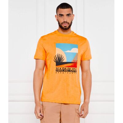 Napapijri T-shirt S-ARBIA Regular Fit pomarańczowy XL Napapijri T-shirt S-ARBIA Regular Fit pomarańczowy XL