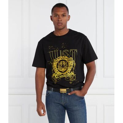 Just Cavalli T-shirt Regular Fit czarny M Just Cavalli T-shirt Regular Fit czarny M