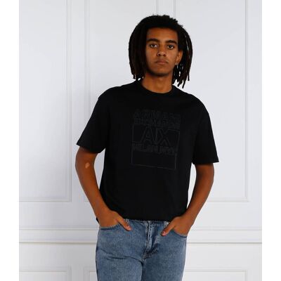 Giorgio Armani Exchange T-shirt Regular Fit czarny M Giorgio Armani Exchange T-shirt Regular Fit czarny M