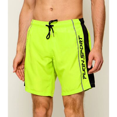Plein Sport Szorty kąpielowe Regular Fit limonkowy L Plein Sport Szorty kąpielowe Regular Fit limonkowy L