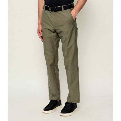 Boss BLACK Spodnie chino C-Kent Straight fit khaki 34/32 Boss BLACK Spodnie chino C-Kent Straight fit khaki 34/32