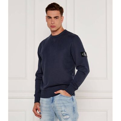 Calvin Klein Jeans Bluza Badge Regular Fit granatowy S Calvin Klein Jeans Bluza Badge Regular Fit granatowy S