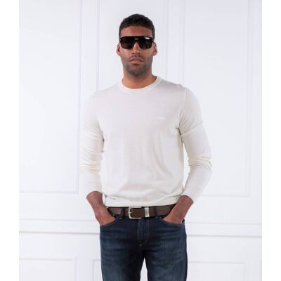 Boss BLACK Sweter Botto-L Regular Fit biały XXL Boss BLACK Sweter Botto-L Regular Fit biały XXL