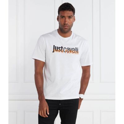 Just Cavalli T-shirt Regular Fit biały M Just Cavalli T-shirt Regular Fit biały M