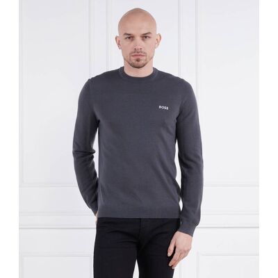 Boss GREEN Wełniany sweter Romar Regular Fit grafitowy XXL Boss GREEN Wełniany sweter Romar Regular Fit grafitowy XXL