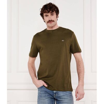 Gant T-shirt SHIELD Regular Fit khaki S Gant T-shirt SHIELD Regular Fit khaki S