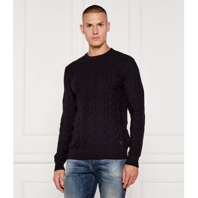 Guess Sweter HERON Regular Fit czarny XL Guess Sweter HERON Regular Fit czarny XL