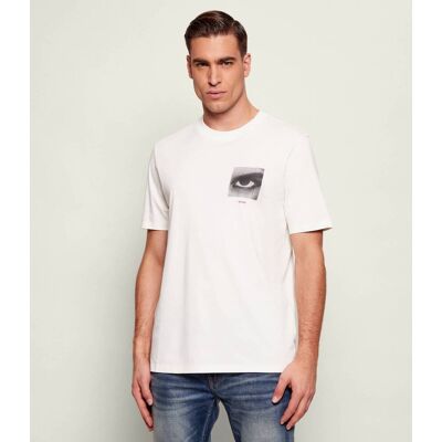 HUGO T-shirt Deyss Regular Fit ecru XXL HUGO T-shirt Deyss Regular Fit ecru XXL