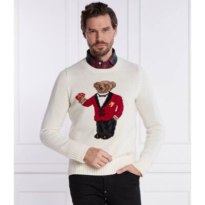 Polo Ralph Lauren Sweter Regular Fit ecru XS Polo Ralph Lauren Sweter Regular Fit ecru XS