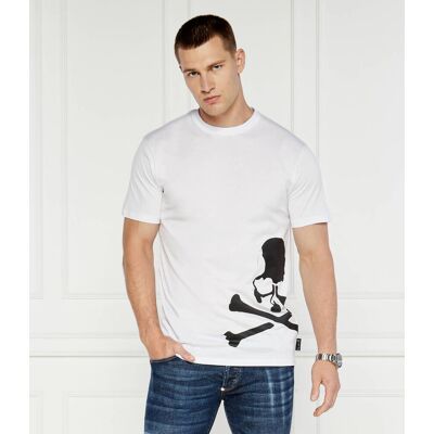 Philipp Plein T-shirt Skull&Bones; Regular Fit biały XL Philipp Plein T-shirt Skull&Bones; Regular Fit biały XL