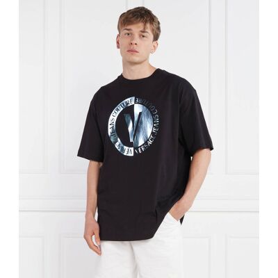 Versace Jeans Couture T-shirt Loose fit czarny M Versace Jeans Couture T-shirt Loose fit czarny M