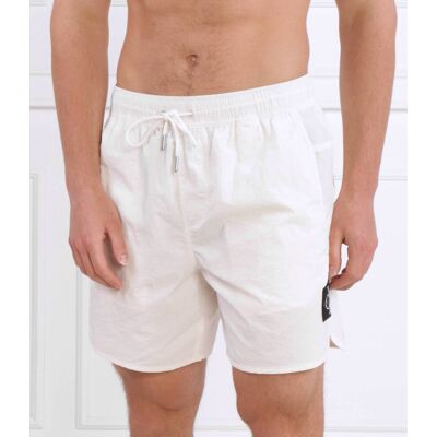 Calvin Klein Jeans Szorty kąpielowe NYLON WOVEN SHORT Regular Fit biały XXL Calvin Klein Jeans Szorty kąpielowe NYLON WOVEN SHORT Regular Fit biały XXL