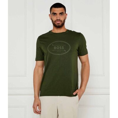 Boss GREEN T-shirt Logo Heritage Regular Fit oliwkowy L Boss GREEN T-shirt Logo Heritage Regular Fit oliwkowy L