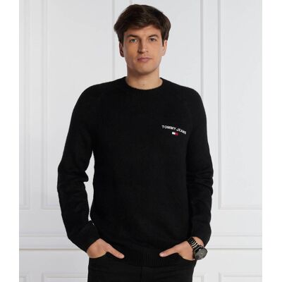 Tommy Jeans Sweter RAGLAN Regular Fit czarny M Tommy Jeans Sweter RAGLAN Regular Fit czarny M