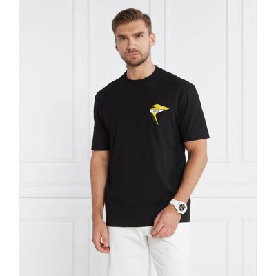 Boss ORANGE T-shirt TeeBikerGear Relaxed fit czarny L Boss ORANGE T-shirt TeeBikerGear Relaxed fit czarny L