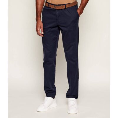 Boss BLACK Spodnie chino Kaito1 Slim Fit stretch granatowy 56 Boss BLACK Spodnie chino Kaito1 Slim Fit stretch granatowy 56