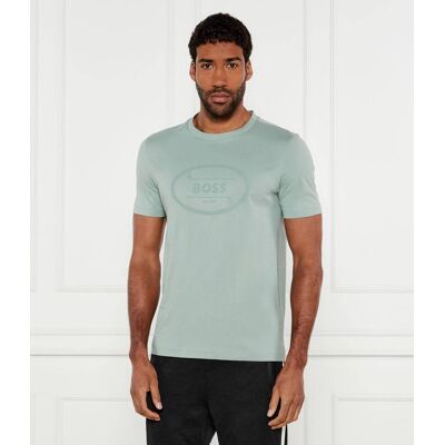 Boss GREEN T-shirt Logo Heritage Regular Fit zielony XL Boss GREEN T-shirt Logo Heritage Regular Fit zielony XL
