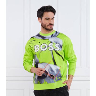 Boss GREEN Bluza Salbo Lotus Regular Fit limonkowy XL Boss GREEN Bluza Salbo Lotus Regular Fit limonkowy XL