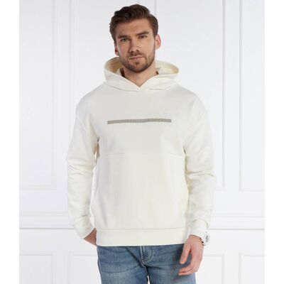 Calvin Klein Bluza Comfort fit ecru S Calvin Klein Bluza Comfort fit ecru S