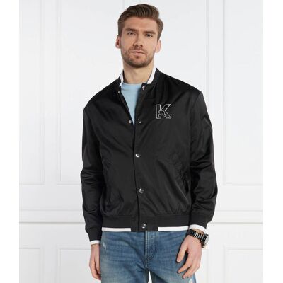 Karl Lagerfeld Kurtka bomber Regular Fit czarny 54 Karl Lagerfeld Kurtka bomber Regular Fit czarny 54