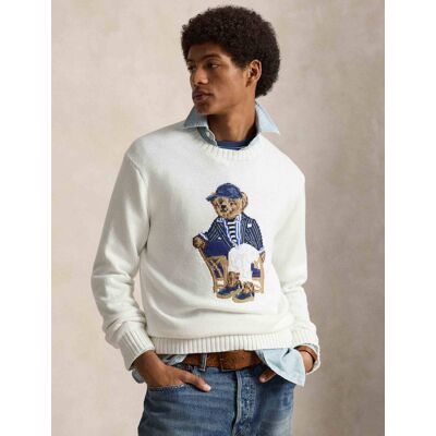 Polo Ralph Lauren Sweter Loose fit biały M Polo Ralph Lauren Sweter Loose fit biały M