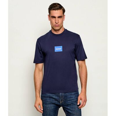 Hugo Blue T-shirt Nayonix Regular Fit granatowy XS Hugo Blue T-shirt Nayonix Regular Fit granatowy XS