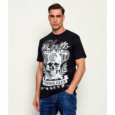Philipp Plein T-shirt Skull Tennis Club Regular Fit czarny XXL Philipp Plein T-shirt Skull Tennis Club Regular Fit czarny XXL