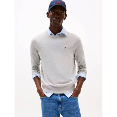 Tommy Hilfiger Sweter Regular Fit szary XS Tommy Hilfiger Sweter Regular Fit szary XS