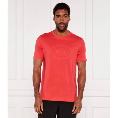 Boss GREEN T-shirt Logo Heritage Regular Fit malinowy L Boss GREEN T-shirt Logo Heritage Regular Fit malinowy L