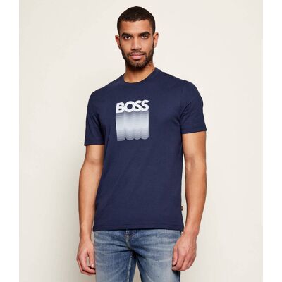 Boss ORANGE T-shirt Te_Insignia Regular Fit granatowy XL Boss ORANGE T-shirt Te_Insignia Regular Fit granatowy XL