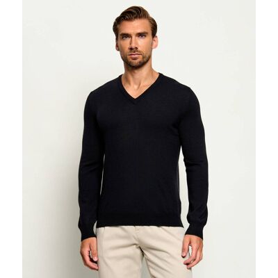 Gran Sasso Wełniany sweter Slim Fit czarny 56 Gran Sasso Wełniany sweter Slim Fit czarny 56