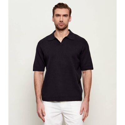 TIGER OF SWEDEN Sweter Maelon Regular Fit z dodatkiem lnu czarny L TIGER OF SWEDEN Sweter Maelon Regular Fit z dodatkiem lnu czarny L