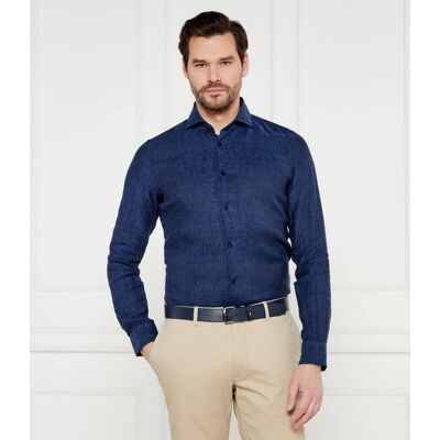 Joop! Lniana koszula Pai-W Slim Fit granatowy 39 Joop! Lniana koszula Pai-W Slim Fit granatowy 39