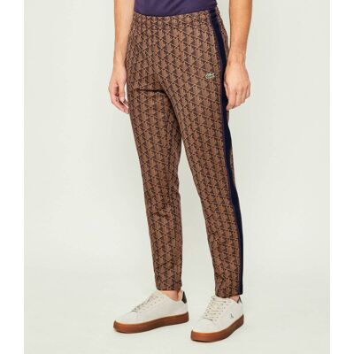 Lacoste Spodnie dresowe Regular Fit brązowy XL Lacoste Spodnie dresowe Regular Fit brązowy XL