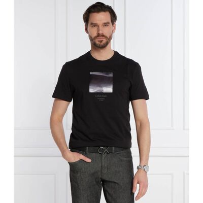 Calvin Klein T-shirt Regular Fit czarny XXL Calvin Klein T-shirt Regular Fit czarny XXL