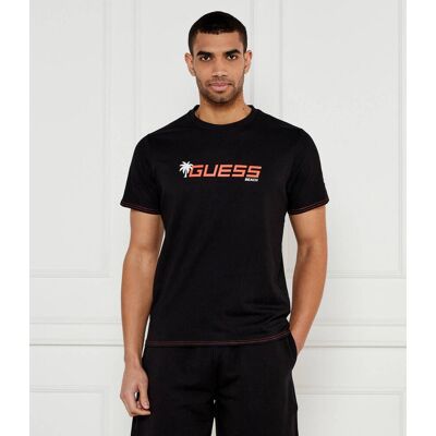 Guess Underwear T-shirt PALM LOGO Regular Fit czarny XXL Guess Underwear T-shirt PALM LOGO Regular Fit czarny XXL