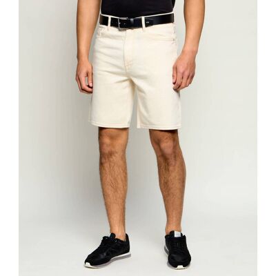 Guess Jeansowe szorty CARSON Relaxed fit kremowy 36 Guess Jeansowe szorty CARSON Relaxed fit kremowy 36
