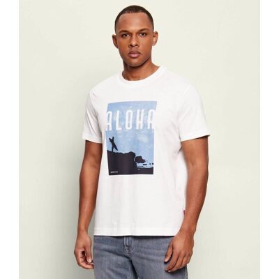 Joop! Jeans T-shirt Lanakila Regular Fit biały M Joop! Jeans T-shirt Lanakila Regular Fit biały M