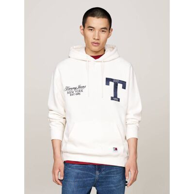 Tommy Jeans Bluza Loose fit biały XL Tommy Jeans Bluza Loose fit biały XL