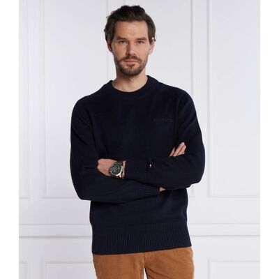 Tommy Hilfiger Sweter Regular Fit granatowy S Tommy Hilfiger Sweter Regular Fit granatowy S